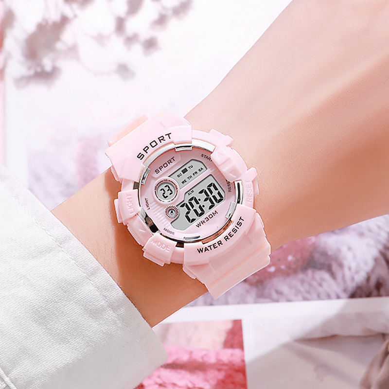 Smartwatch Watches Gift For Boys - ファッションキッズ腕時計発光防水スポーツデジタル腕時計目覚まし時計腕時計少年少女学生スマート電子時計ギフト