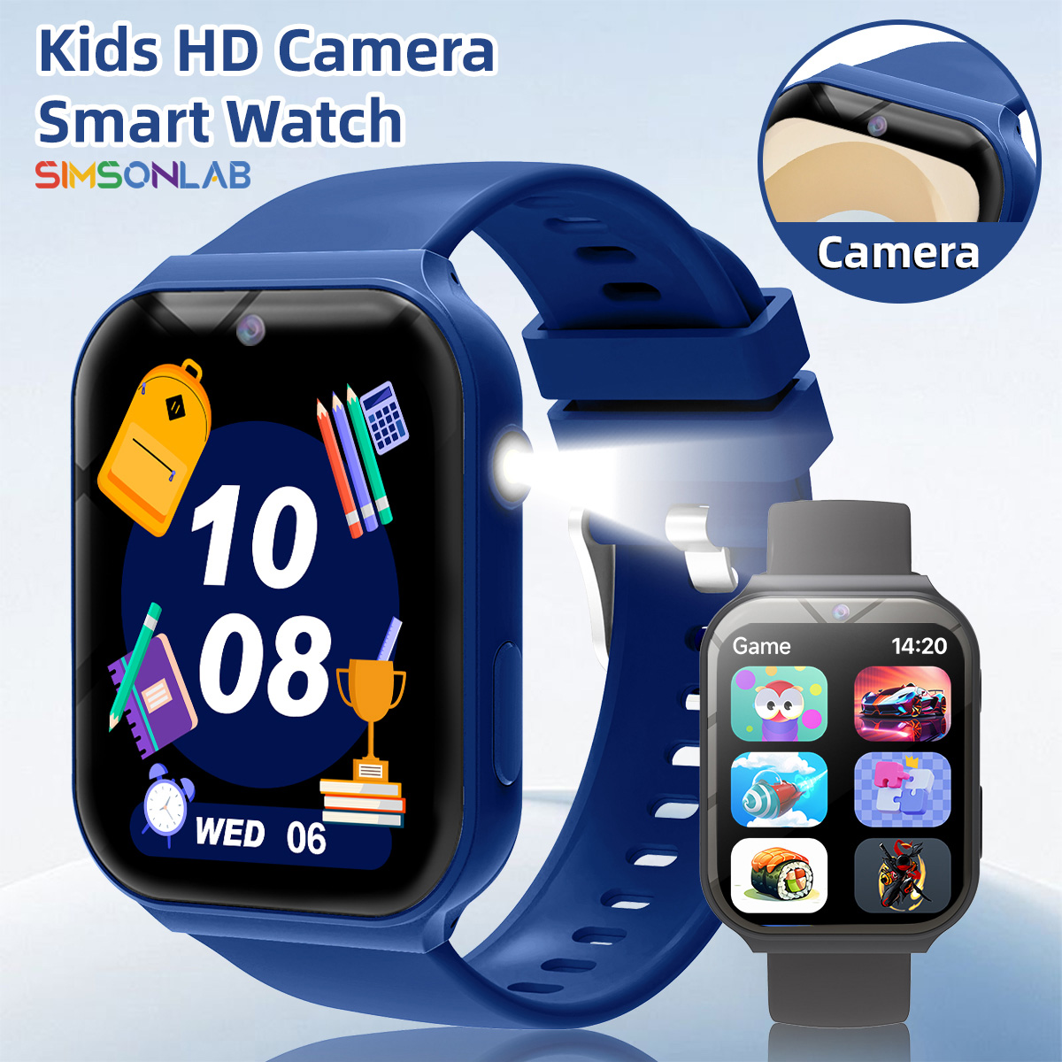 Smartwatch Watches Gift For Boys - 子供向け学習パートナー HDカメラ フラッシュライト マルチゲーム 電卓 子供の日