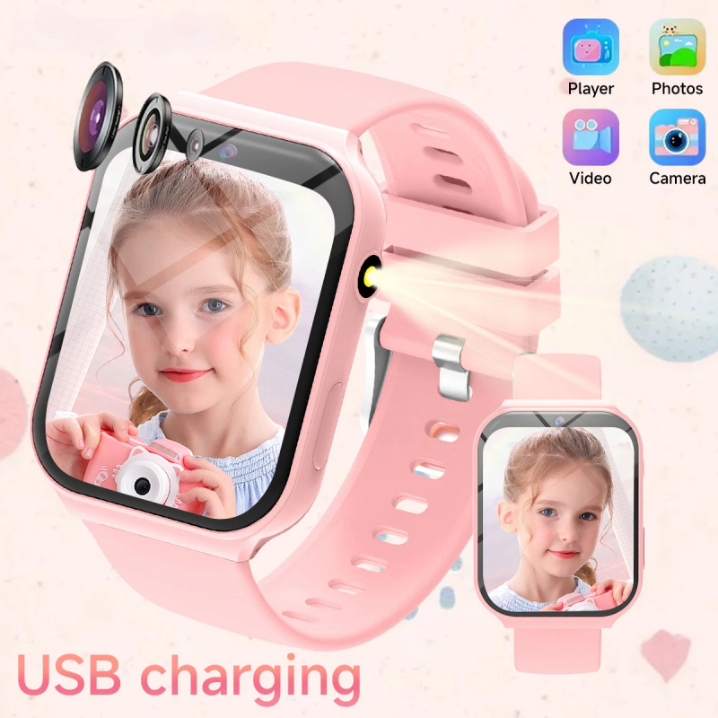 Smartwatch Watches Birthday Gift For Boys - 新しいスマートウォッチ子供用睡眠モニタリングHDカメラインテリジェンス懐中電灯マルチゲーム子供の日誕生日プレゼント男の子女の子