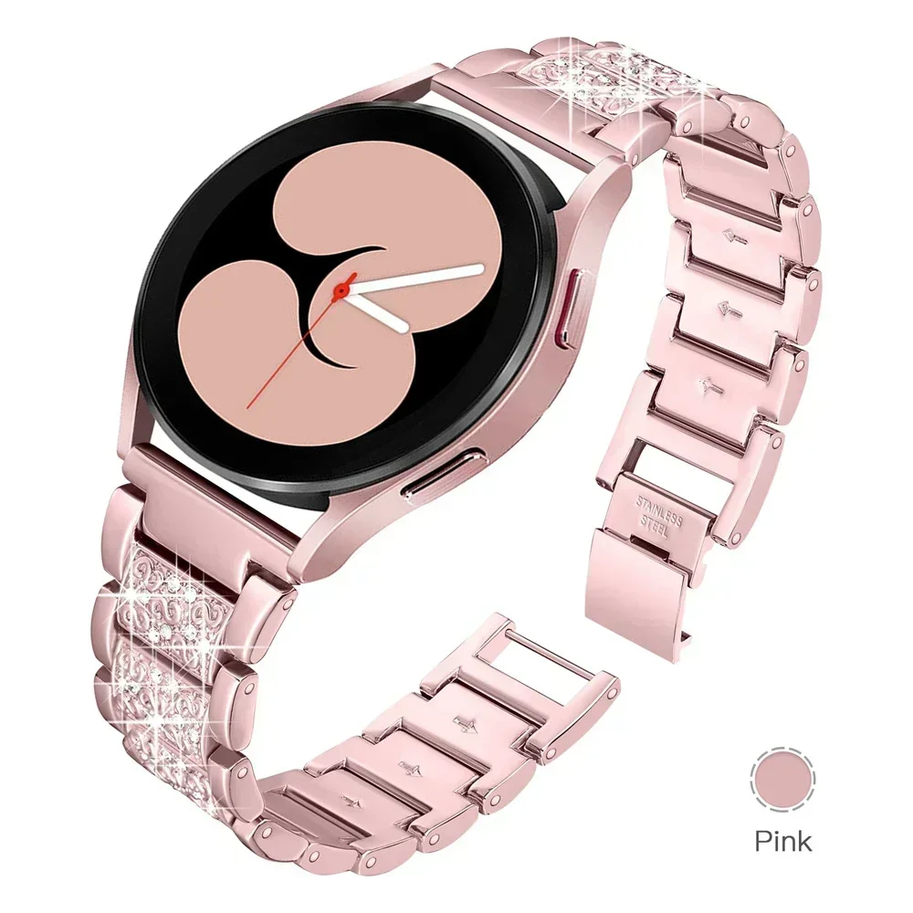 Smartwatch Premium Watches For Women - プレミアムダイヤモンド交換用腕時計バンド Samsung Galaxy Watch 7 6