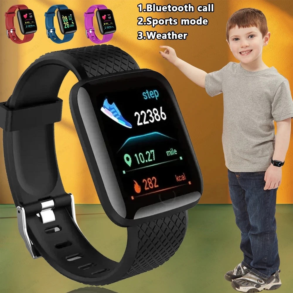 Smartwatch New Watches For Men - 2024 新多機能スマートウォッチ子供男性女性メッセージリマインド音楽制御スポーツステップカロリー 116 スマートウォッチ目覚まし時計