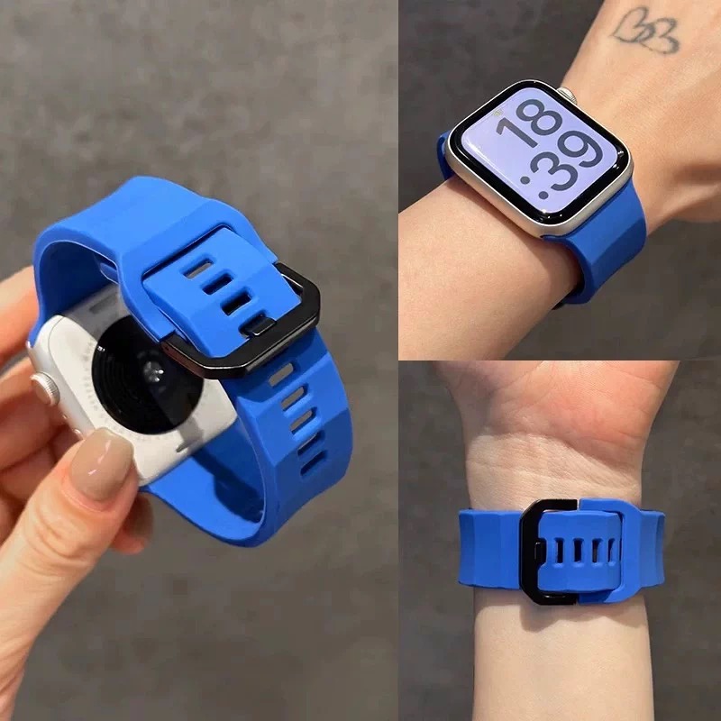 Smartwatch Premium Watches For Women - プレミアムソフトウェーブシリコン製アップルウォッチバンド シリーズ11 10 9 8 SE