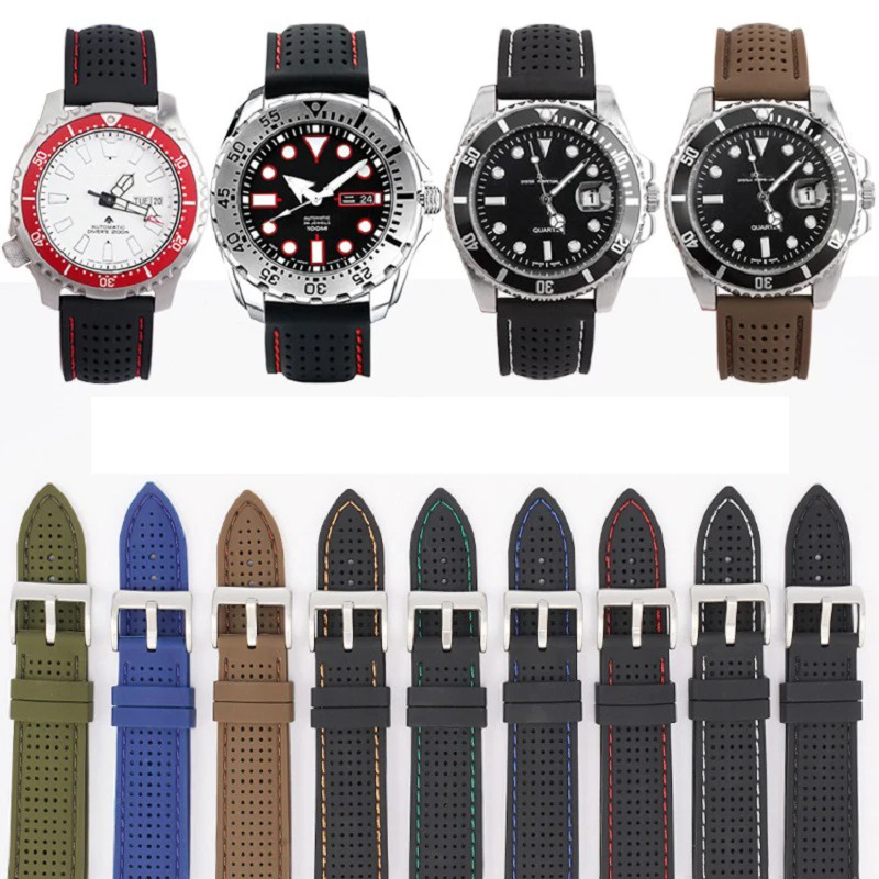 Smartwatch Premium Watches For Women - プレミアムソフトシリコン時計バンド ラバー時計ストラップ 18mm 20mm 22mm 24mm