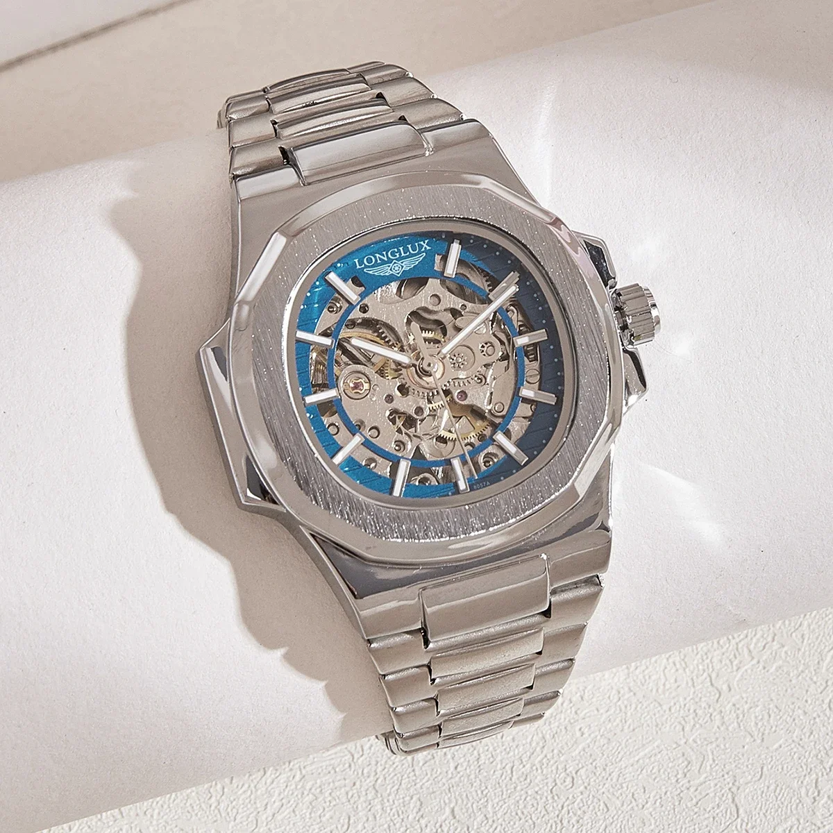 Seiko Watch 5 Sports - ロンラックス メンズ 自動巻き機械式腕時計 高級腕時計 防水 スケルトン