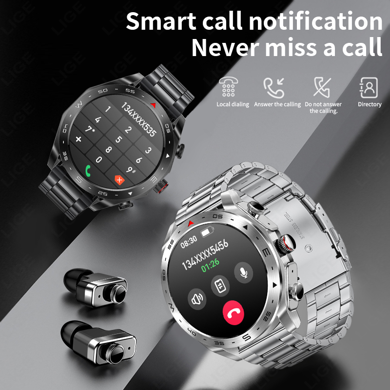 LIGE TWSイヤホン Bluetoothヘッドセット ス - Smartwatch Noise Watches For Women のレビューと価格