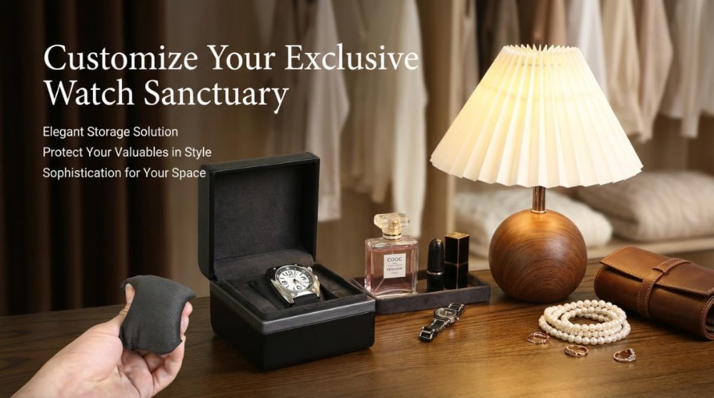 高級シングルウォッチボックス：プレミアムマイクロファイバーレ - Smartwatch Premium Watches For Women のレビューと価格