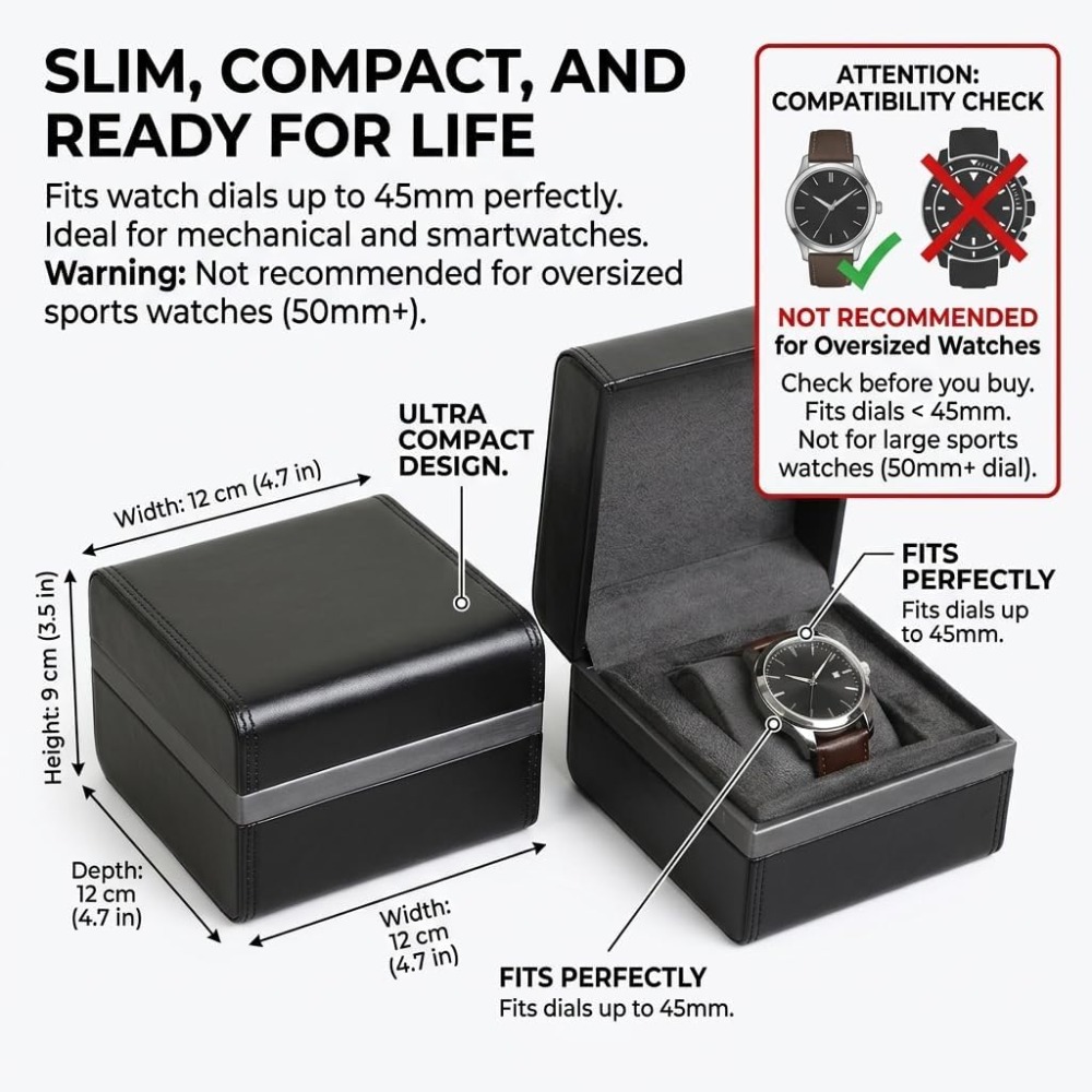 高級シングルウォッチボックス：プレミアムマイクロファイバーレ - Smartwatch Premium Watches For Women のレビューと価格