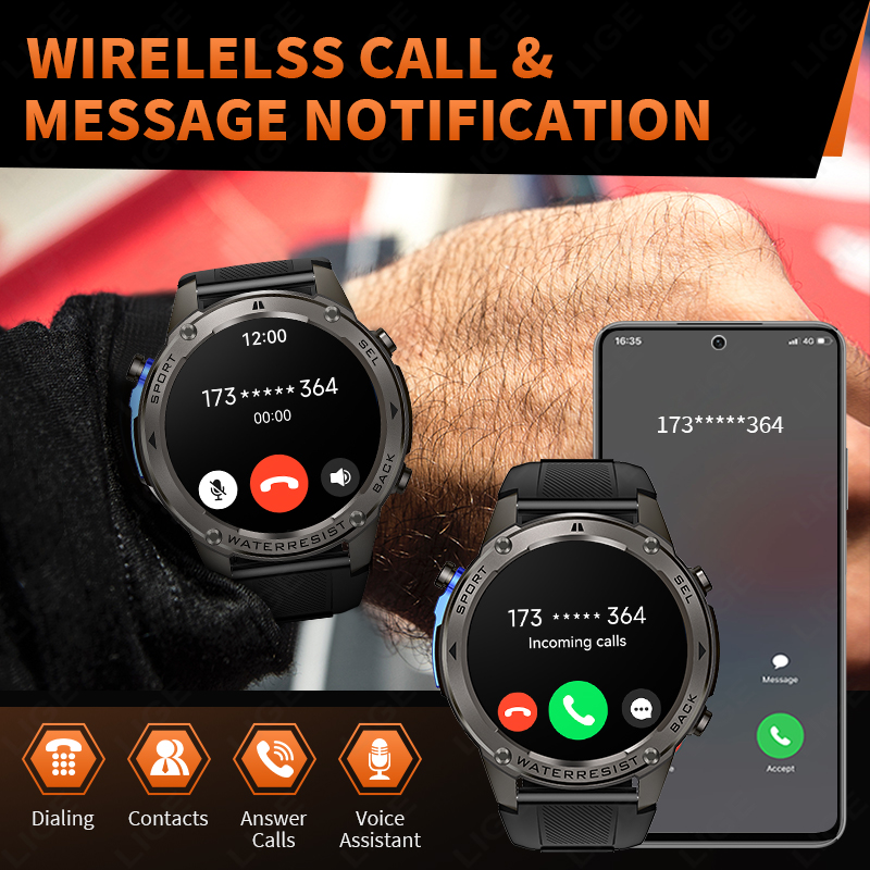 2026 新しい超軍事グレード GPS スマートウォッチメン - Smartwatch Sports Watches For Men のレビューと価格
