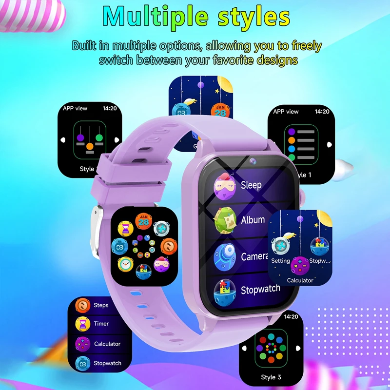 キッズゲームスマートウォッチ懐中電灯防水 HD カメラ睡眠ト - Smartwatch Watches Gift For Boys のレビューと価格