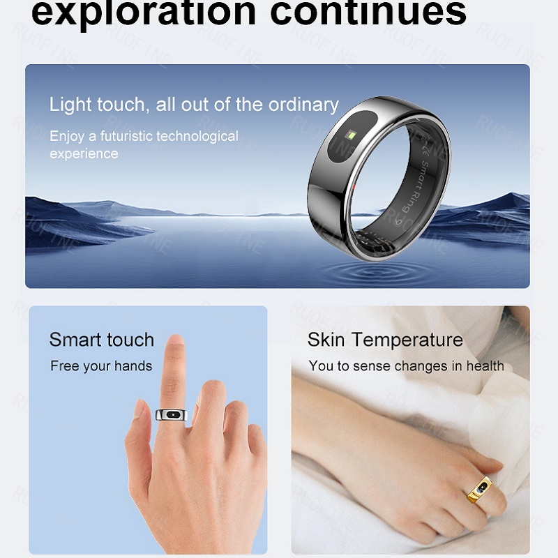 リング R08 Qring 女性用男性用メッセージ通知リモコ - Smartwatch Sports Watches For Men のレビューと価格