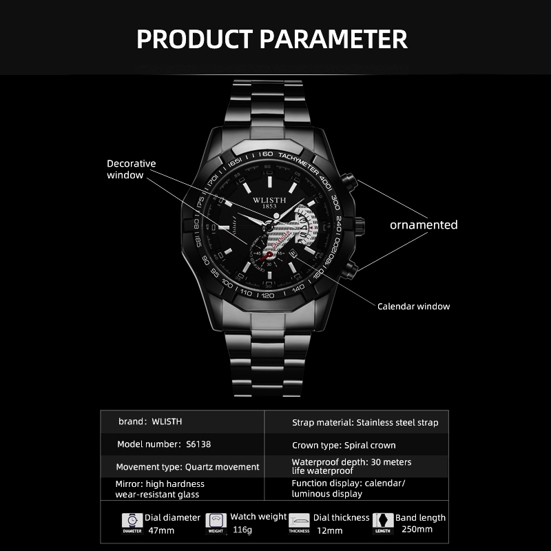 高級ブランドマンウォッチ防水発光日付スポーツマン腕時計ステン - Smartwatch Sports Watches For Men のレビューと価格