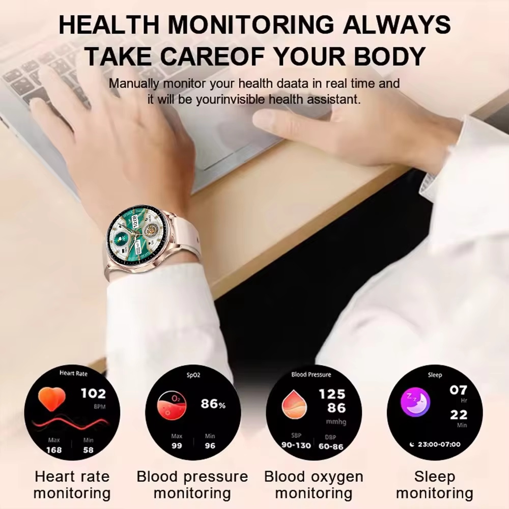2 in 1 TWSヘッドセット スマートウォッチ 1.43 - Smartwatch Noise Watches For Women のレビューと価格