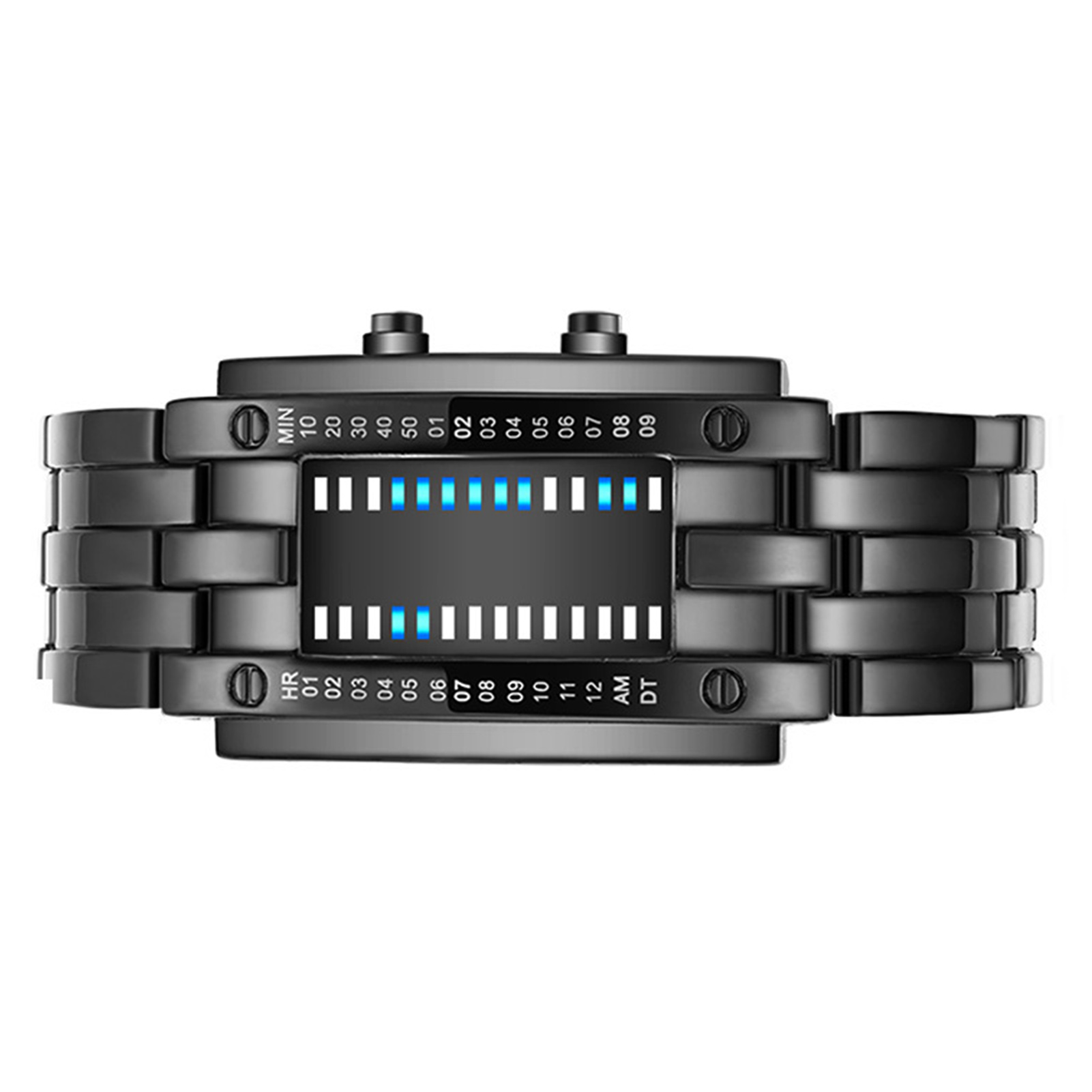 プレミアムバイナリマトリックスブルー LED デジタル電子時 - Smartwatch Premium Watches For Women のレビューと価格