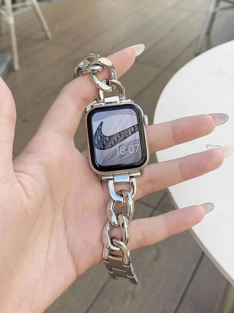 プレミアムメタルウォッチバンド Apple Watch 9  - Smartwatch Premium Watches For Women のレビューと価格