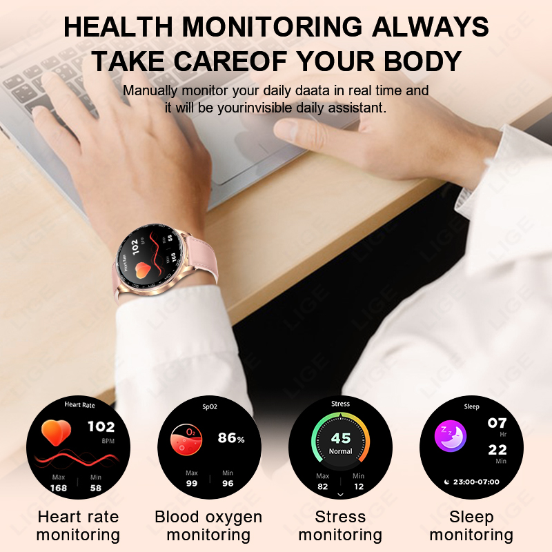 2 で 1 TWS ヘッドセットスマートウォッチ女性 1.3 - Smartwatch Noise Watches For Women のレビューと価格