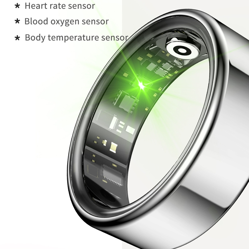 スマートリング健康トラッカー 心拍数 血中酸素モニター 防水 - Smartwatch Sports Watches For Men のレビューと価格
