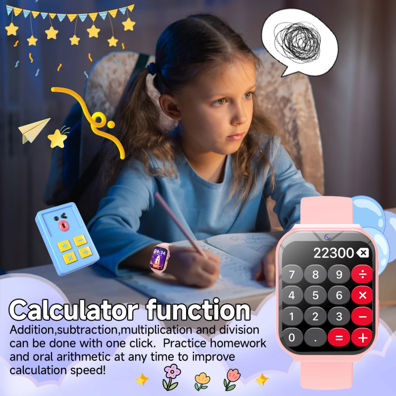 新しいスマートウォッチ子供用睡眠モニタリングHDカメラインテ - Smartwatch Watches Birthday Gift For Boys のレビューと価格