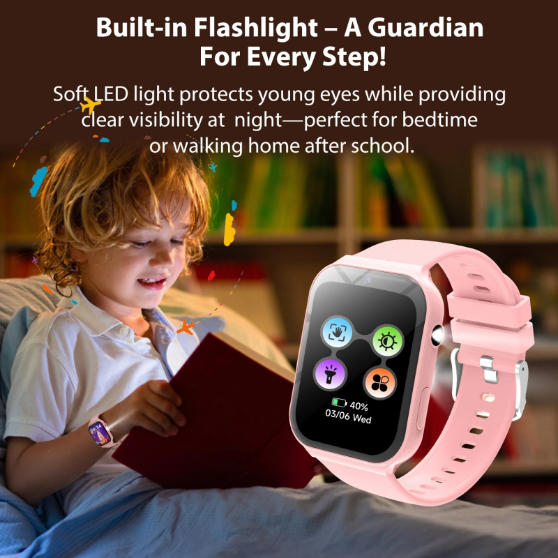 新しいスマートウォッチ子供用睡眠モニタリングHDカメラインテ - Smartwatch Watches Birthday Gift For Boys のレビューと価格