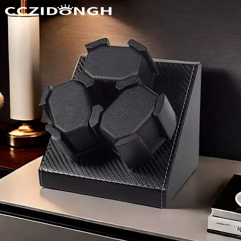 3+0 ウォッチワインダー レザー製自動巻き時計ボックス ウ - Watch Winder Single のレビューと価格