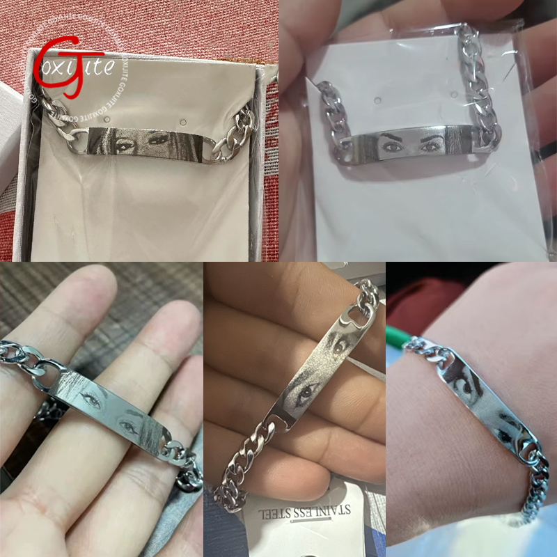 Goxijite パーソナライズされた目写真ブレスレット女性 - Smartwatch Sports Watches For Men のレビューと価格