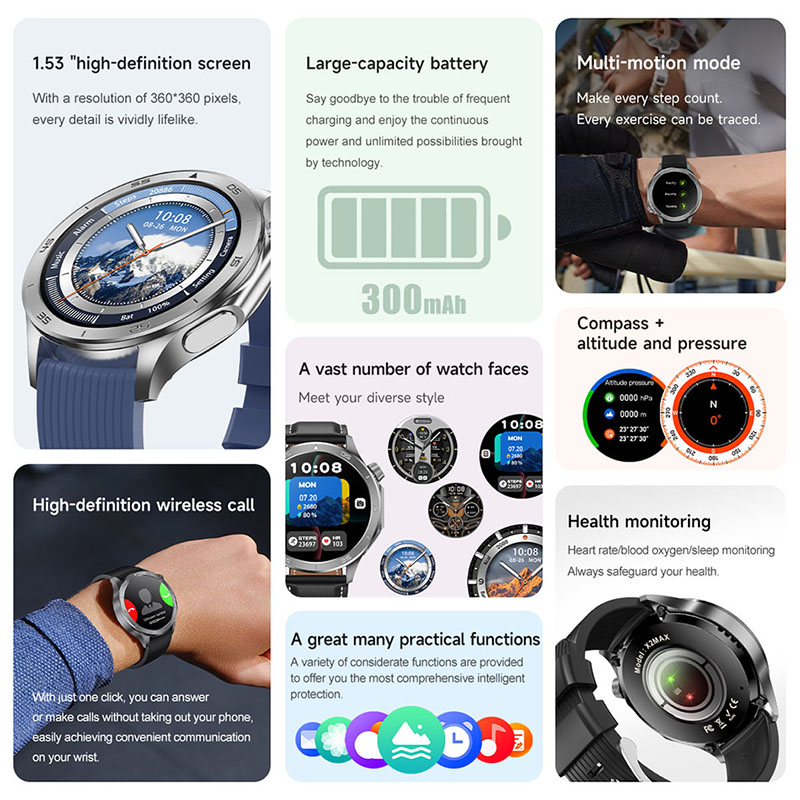 OPPO 時計 X スマートウォッチ男性ハイエンドビジネス男 - Smartwatch Timex Watches For Men のレビューと価格