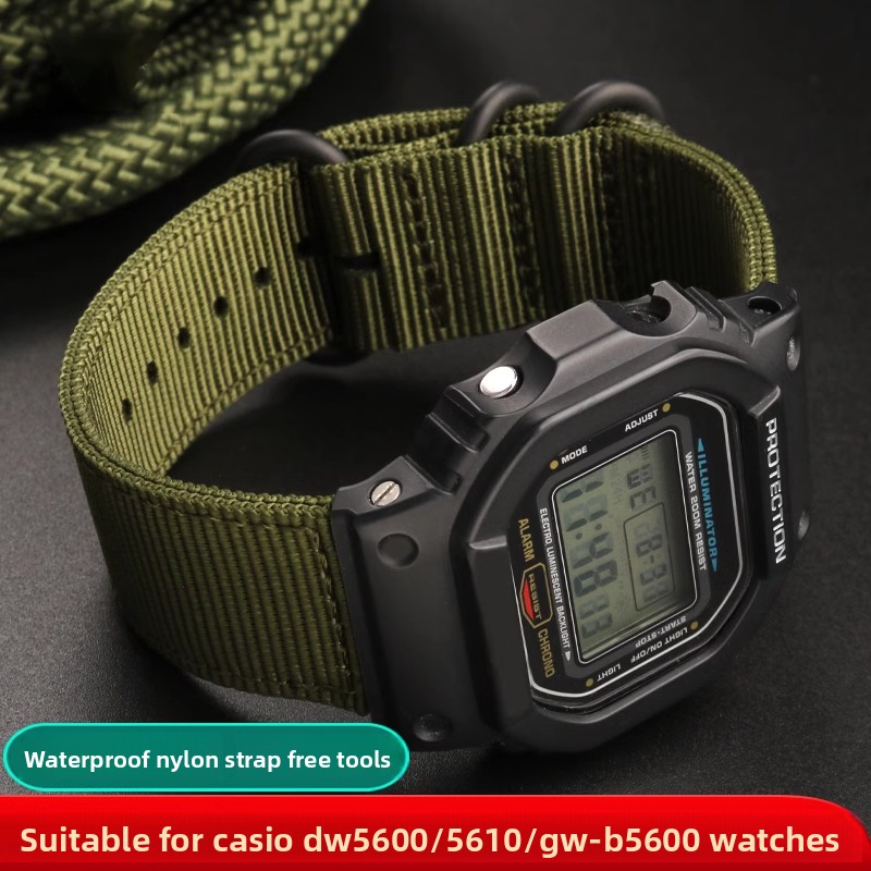 ナイロン時計ストラップカシオ G-ショック DW-5600  - Casio Watch G-Shock Dw-5600 のレビューと価格
