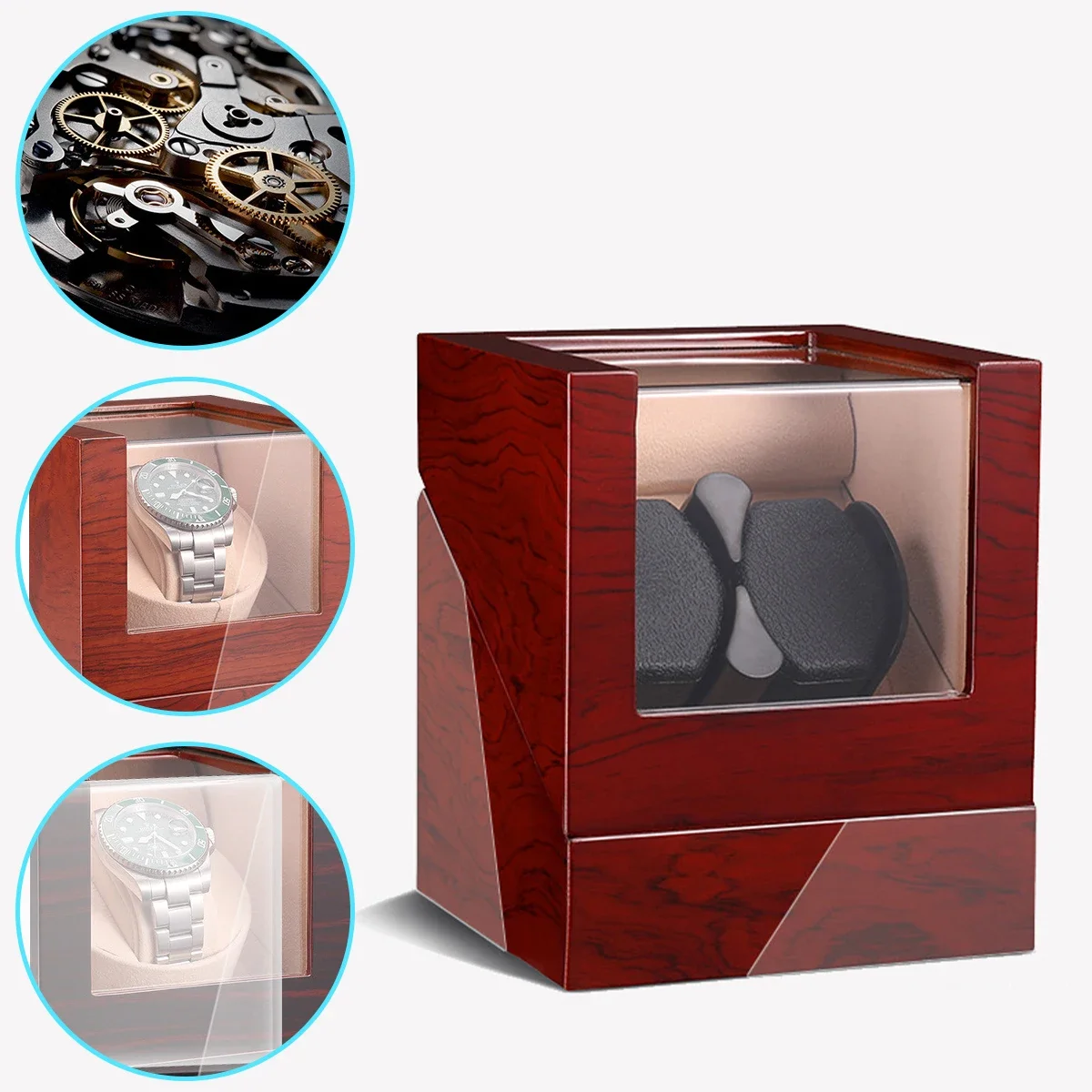 マルチカラー ウォッチ ワインダー 自動時計用 ウォッチ ボ - Watch Winder Single のレビューと価格