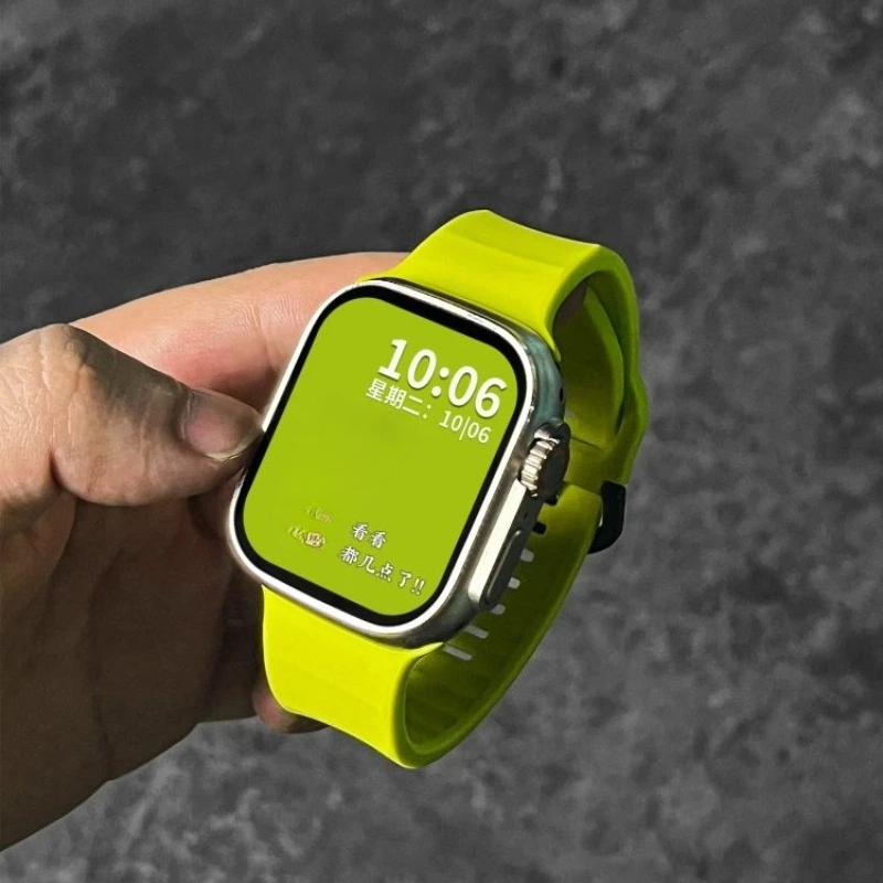 プレミアムソフトウェーブシリコン製アップルウォッチバンド シ - Smartwatch Premium Watches For Women のレビューと価格