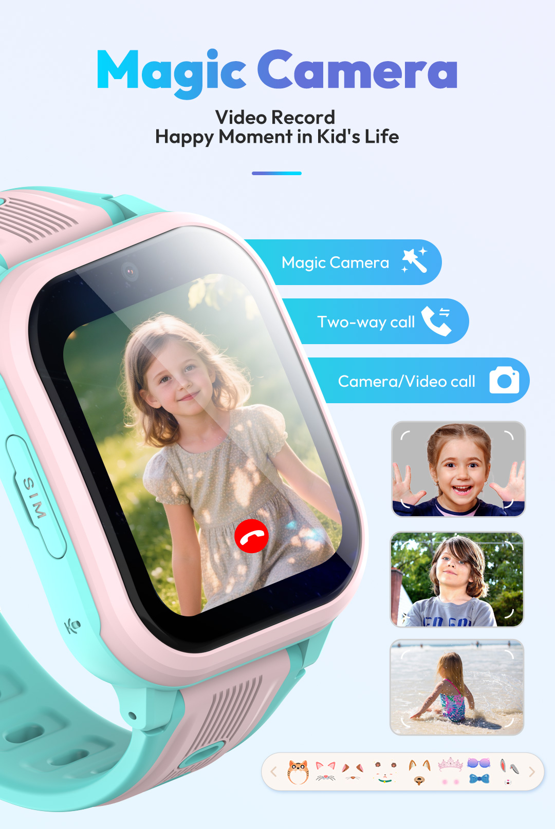KT41スマートウォッチ - 4G対応子供用腕時計 - 高解 - Smartwatch Watches Gift For Boys のレビューと価格