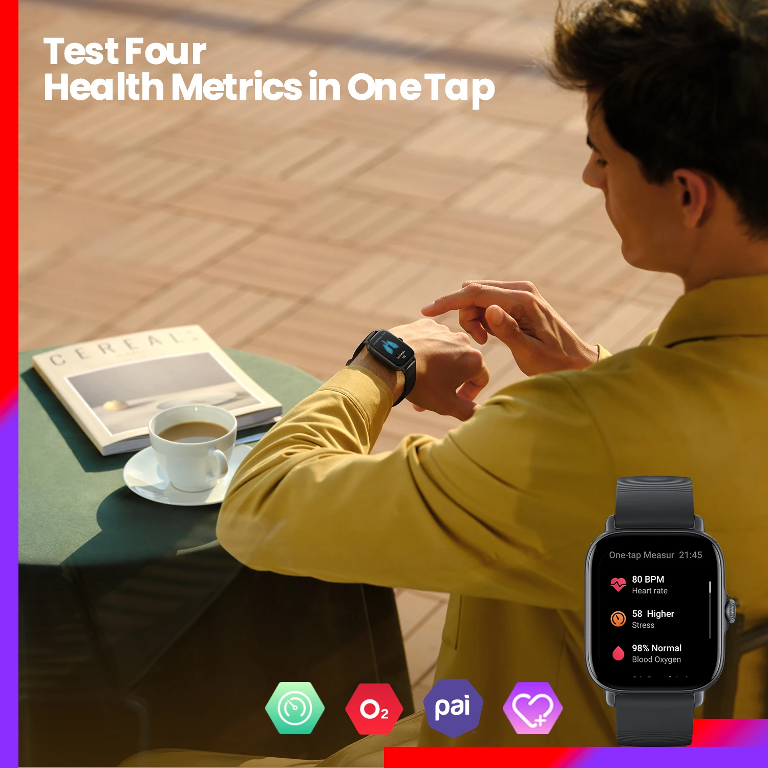 Amazfit GTS 3 スマートウォッチ 5ATM防水  - Smartwatch Timex Watches For Men のレビューと価格