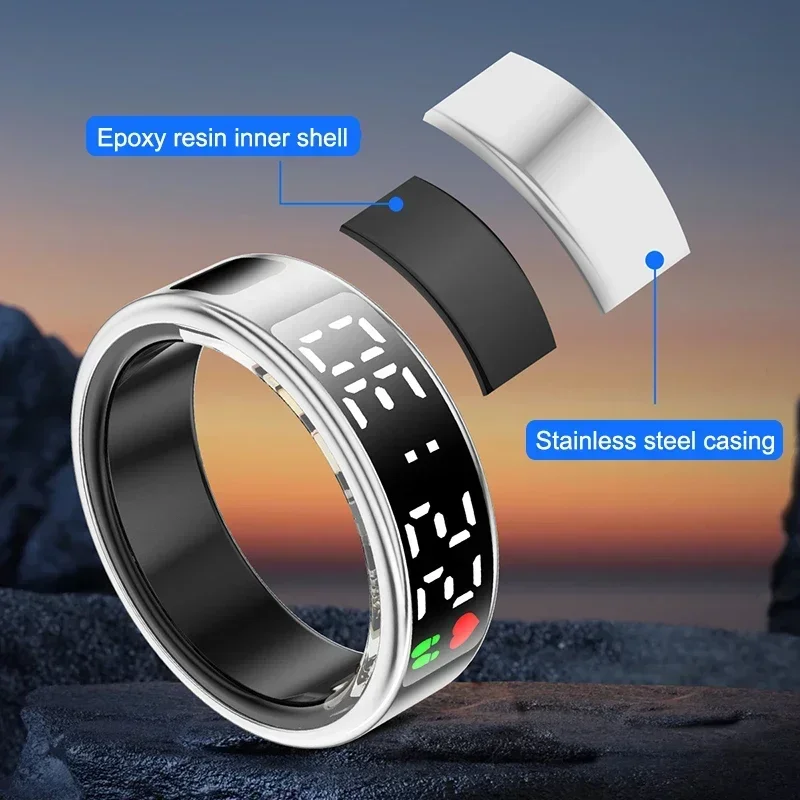 男性と女性のための多機能ヘルストラッカー,スマートリング,心 - Smartwatch Sports Watches For Men のレビューと価格